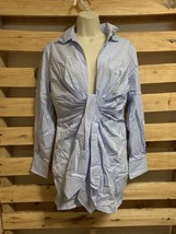 NEW Hers &amp; Mine Striped Blue Romper Woman’s Size S KG Style# PT773ST-1 - $14.84