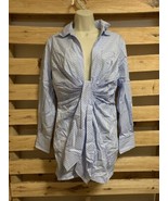 NEW Hers &amp; Mine Striped Blue Romper Woman’s Size S KG Style# PT773ST-1 - $20.35 CAD