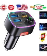 Bluetooth 5.4 FM Transmitter Car Adapter with Fast Charging &amp; HiFi Sound - $69.92 CAD