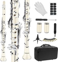 Soulmate Clarinet For Beginner Student Adults 17 Nickel-Plated Keys Bb, ... - $2,676.59 MXN