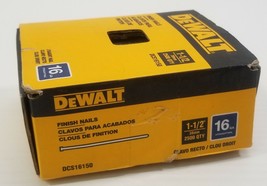 MSC) DeWalt DCS16150 1-1/2&quot; 16 Gauge Straight Finish Nails Box of 2,250 - £7.76 GBP