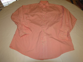 Mens Brooks Brothers 15-3 orange long sleeve button shirt Mens adult EUC @ - £18.13 GBP