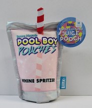 Bark Boozehound Juice Pooch Whine Spritzer Crinkle Squeak Plush Dog Toy MEDIUM - £8.03 GBP