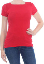 Lauren Ralph Lauren Womens Ribbed Knit Top Size:Medium Color:Red - £29.40 GBP