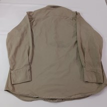 Carhartt FRS006 KHI Men's L Brown Flame Resistant Snap Button Cotton Blend Shirt image 2