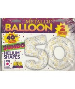 Betallic Metallic Numbers &quot;50&quot; 40inch Megaloons Foil Balloon ~  ranjacuj - $220.82 MXN