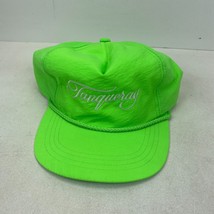 Vintage Original Colorway Tanqueray Suede Brim Snapback Hat Bright Green - $28.01