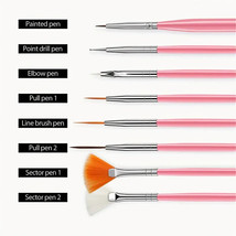 Nail Art Complete Professional Salon Set - Brushes Nail Dotting and more! 15 Pcs - $4.99