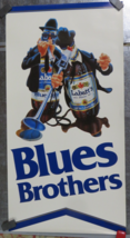 VTG Labatt&#39;s Beer Poster – Blues Brothers Parody 15x29 – Labatt Blue Light - $731.20 MXN
