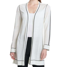 Calvin Klein Womens Open Front Cardigan Color Soft White Size Small - £50.75 GBP