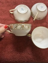 (4) Noritake 175 Tea Cup &amp; Saucer Sets Christmas Ball Nippon Pre-1921 An... - €83,27 EUR