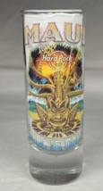 Hard Rock Cafe Shot Glass 4&quot; Tall Shooter Maui All Is One Graphics - £9.96 GBP