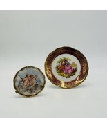Limoges Miniature Plates Courting Couple &amp; Cherubs Porcelain France Trad... - $31.50