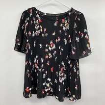 Ann Taylor Floral Blouse Womens XS New Pleated - £28.06 GBP