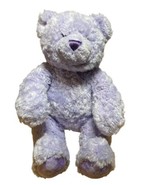 Build A Bear BAB Purple Lavender Teddy Bear Purple Bow Plush Stuffed Animal - £11.75 GBP