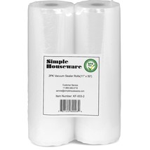 2 Pack - Simplehouseware 11&quot; X 50 Feet Vacuum Sealer Bags (Total 100 Feet) - £30.67 GBP