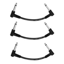 6 Inch Guitar Effect Pedal Patch Cables Black 3 Packs - $19.99
