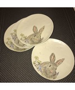 Spectrum Evergreen Bunny Beige Dinner Plates S/4 New~ - $81.35 CAD