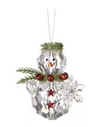 Ganz Kissing Krystals 2.5&quot; Teeny Mistletoe Snowman with Snowflake Ornament - $14.80