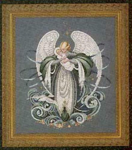 COMPLETE XSTITCH MATERIALS L&L37 ANGEL OF THE SEA by Lavender and Lace - $45.53 - $55.43