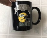 Green Bay Packers NFL 12 Oz. Black Pewter Logo Coffee Mug  NFC Champions... - $25.23