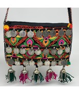 512g,10&quot;x7&quot;Turkmen Handbag Purse Crossbody Handmade Silk Coin @Afghanist... - £62.93 GBP