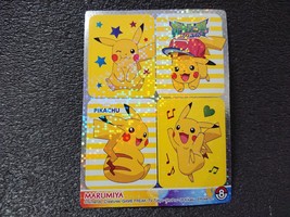MARUMIYA Pokemon Sun&amp;Moon Glitter Seal Pikachu Japan Limited Rare - £18.40 GBP