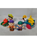 Vintage Peanuts 1989 Farming Mcdonalds Toy Lot Wheelbarrow Linus Snoopy - $9.95