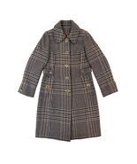 Tory Burch Houndstooth Wool Coat NWT Sz 12 Timberwolf Multi $695 Designer - $5,317.18 MXN