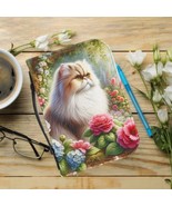 Floral Cat Bible Cover, Elegant Scripture Case, Gift for Cat Lovers, Chr... - €17,48 EUR