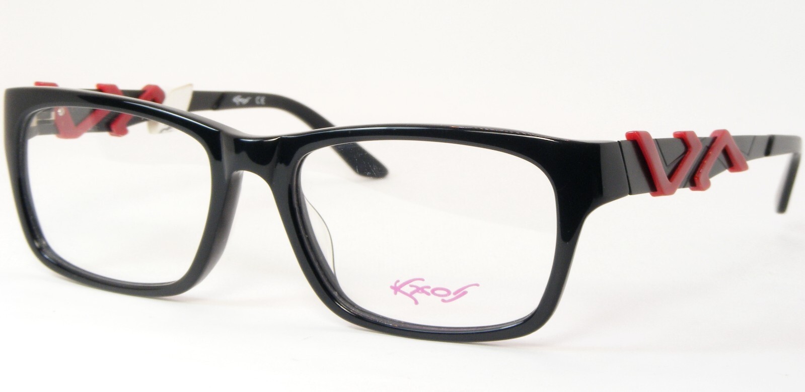 KaOS KK314 Col.3 Noir/Rouge Unique Rare Lunettes 51-17-135mm Allemagne - $157.46