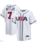 Bobby Witt Jr #7 USA World Baseball Classic Men's Replica Jersey - All S... - $49.99