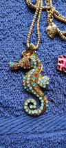 New Betsey Johnson Necklace Seahorse Beach Ocean Tropical Collectible De... - £11.93 GBP