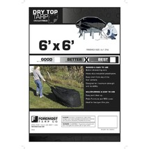 Dry Top 50066 Heavy Duty Tarp 6&#39; X 6&#39;, Polyethylene, Black - £14.77 GBP