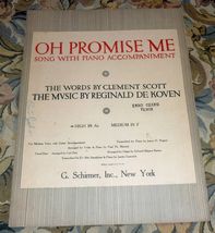 Oh Promise Me - Sheet Music Signed by Broadway Singer Erno Czako - £13.94 GBP