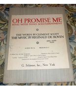Oh Promise Me - Sheet Music Signed by Broadway Singer Erno Czako - £13.76 GBP