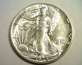 1942 WALKING LIBERTY HALF DOLLAR CHOICE ABOUT UNCIRCULATED CH. AU NICE COIN - £19.64 GBP