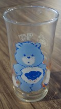 Vintage 1983 The Care Bears Grumpy Bear 6&quot; Collector&#39;s Glass Cup Pizza Hut - £15.60 GBP