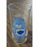 VINTAGE 1983 THE CARE BEARS GRUMPY BEAR 6&quot; Collector&#39;s GLASS CUP Pizza Hut - $27.16 CAD