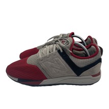 New Balance 247 Running Shoes Casual Grey Red Mens Size 9.5 - $49.49