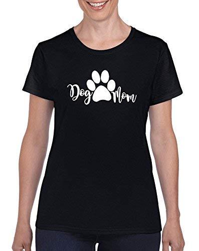 StickerDad Dog Mom V3 Custom T-Shirt by (Unisex Small, Black) - $13.85