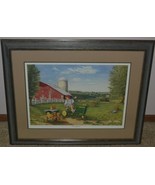 JOHN DEERE PEDAL TRACTOR PRINT &quot;When I Grow Up...&quot; Terry Downs Signed &amp; ... - £67.25 GBP