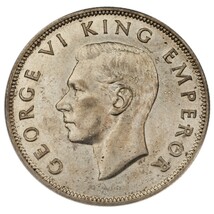 1942 Nouvelle-Zélande Argent 1/2 Couronne En Au État Km #11 - $88.15