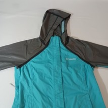 Columbia RL0176 Women's OutDry Turquoise/Gray Nylon Rain Jacket Hooded Chest 38" image 14