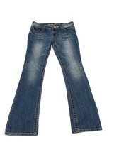 Mossimo Supply Co Sz 11R Fit 6 Bootcut Blue Jeans 32&quot; Length Flap Pockets - £10.90 GBP