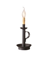 Candlestick Accent Light in Kettle Black Metal 11&quot; Wired E12/Candelabra ... - $55.44