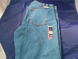 Men&#39;s Jeans George Blue Sz 42 x 30 NWT Denim Straight Leg Regular Fit - £18.32 GBP