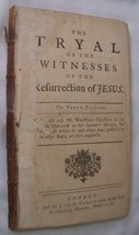 1740 ANTIQUE TRIAL of WITNESSES RESURRECTION of JESUS CHRIST BIBLE STUDY... - $49.49