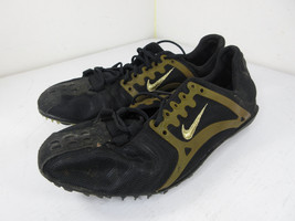 Nike Bowerman Running Track Cleats Shoes Removable Cleats Gold Black Siz... - $24.70