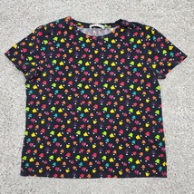 Alice Olivia Shirt Womens Large Rylyn Rainbow Stace Face Crew Short Sleeve - £26.04 GBP